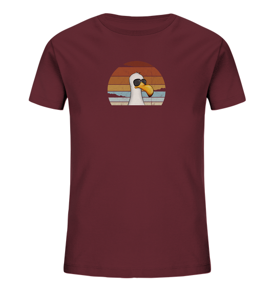 Cool lässige Retro Möwe - Kids Organic Shirt