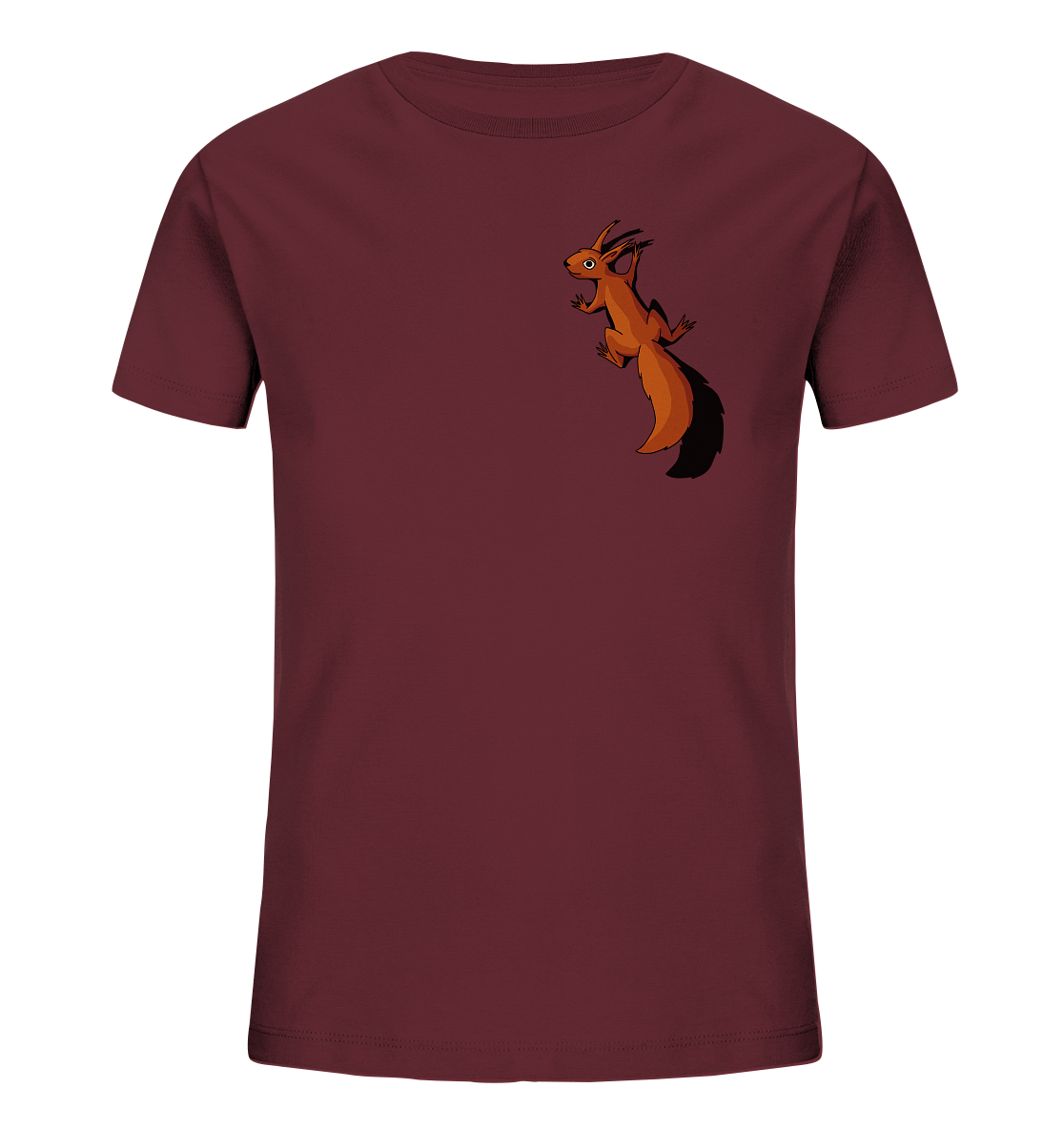 Süßes Eichhörnchen klettert - Kids Organic Shirt