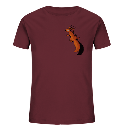 Süßes Eichhörnchen klettert - Kids Organic Shirt