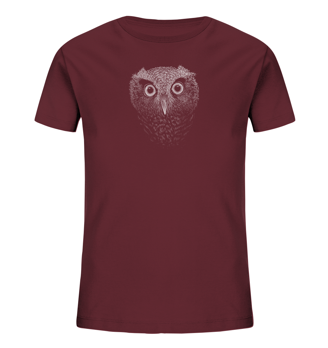 Eule Kritzelkunst Illustration - Kids Organic Shirt
