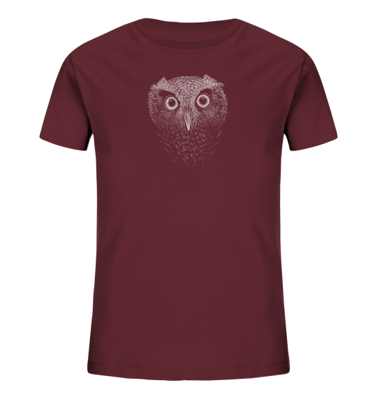 Eule Kritzelkunst Illustration - Kids Organic Shirt