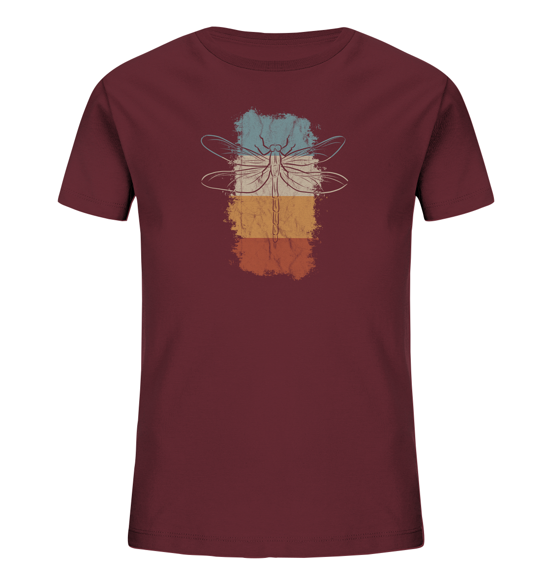 Retro Kunst Libelle | Vintage Dragonfly - Kids Organic Shirt