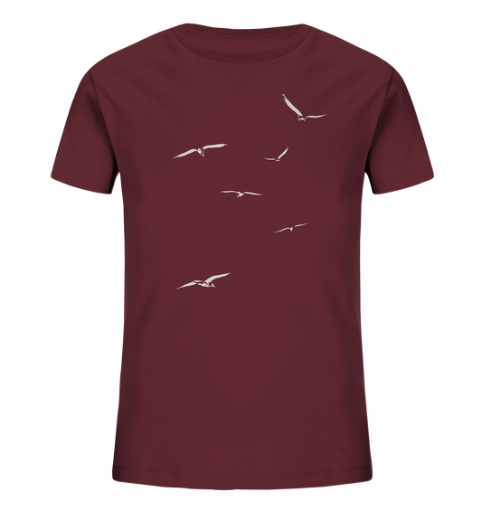 Vogelschwarm – Traum vom Fliegen - Kids Organic Shirt