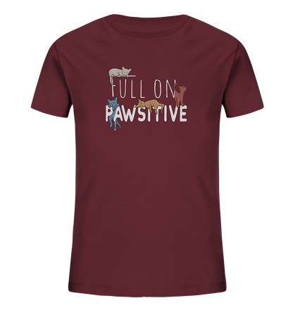 Full On Pawsitive! Gechillte Katzen - Kids Organic Shirt