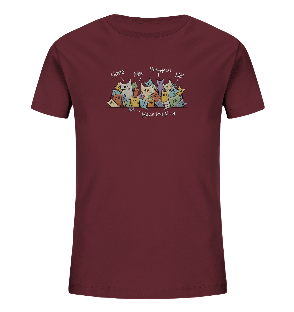 Nope, Nee, Nö Katzen - Kids Organic Shirt