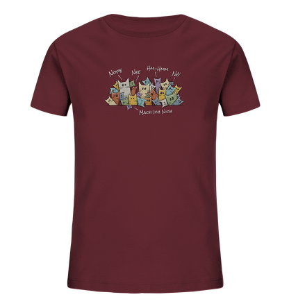 Nope, Nee, Nö Katzen - Kids Organic Shirt