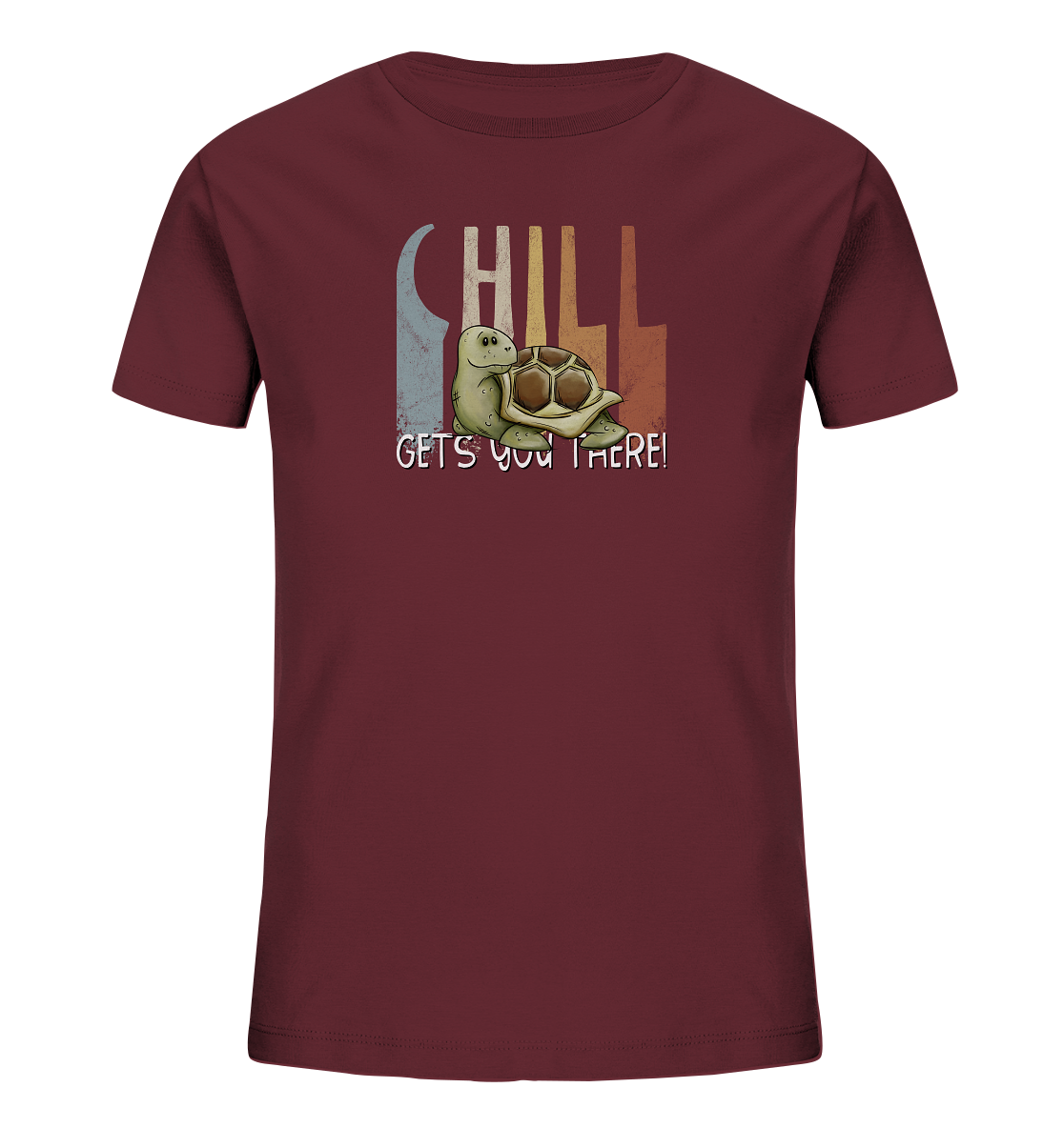 Gechillt gemütliche Schildkröte - Kids Organic Shirt