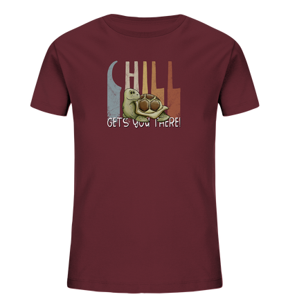 Gechillt gemütliche Schildkröte - Kids Organic Shirt