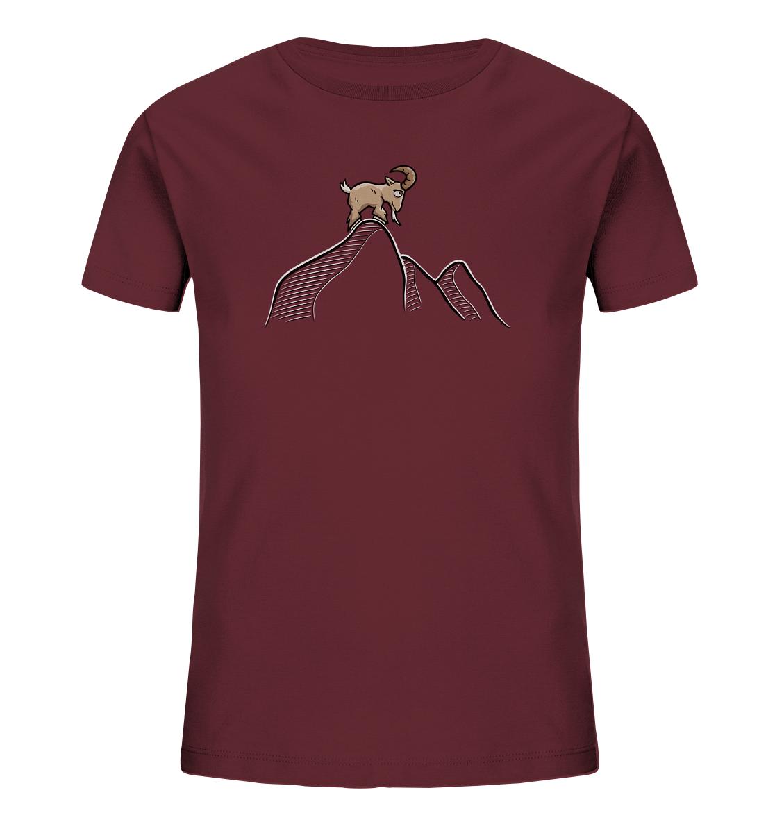 Ziegenbock in den Bergen - Kids Organic Shirt