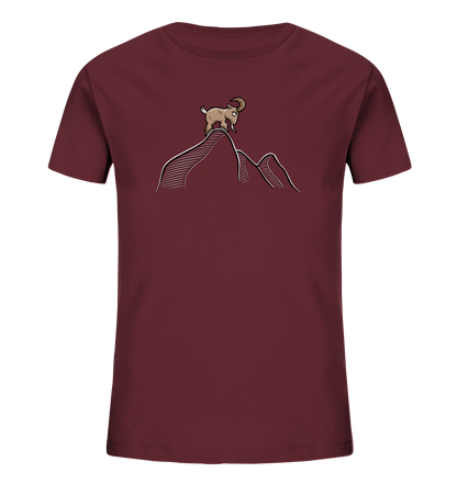 Ziegenbock in den Bergen - Kids Organic Shirt