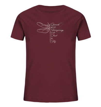 Breite die Flügel aus und flieg los | Libelle - Kids Organic Shirt