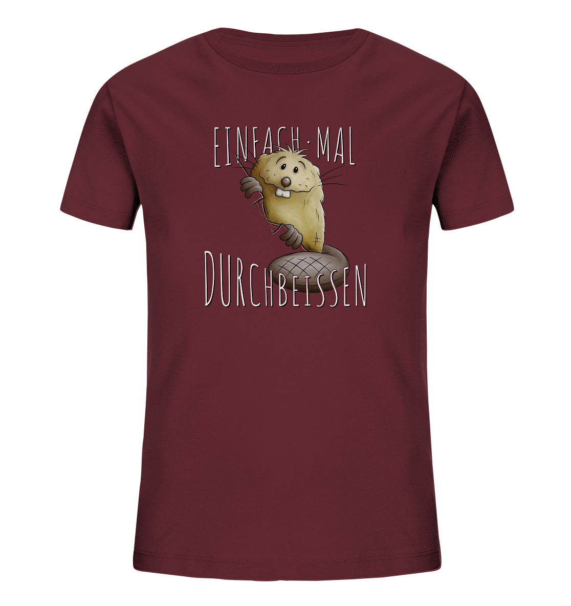 Einfach mal Durchbeissen Biber - Kids Organic Shirt