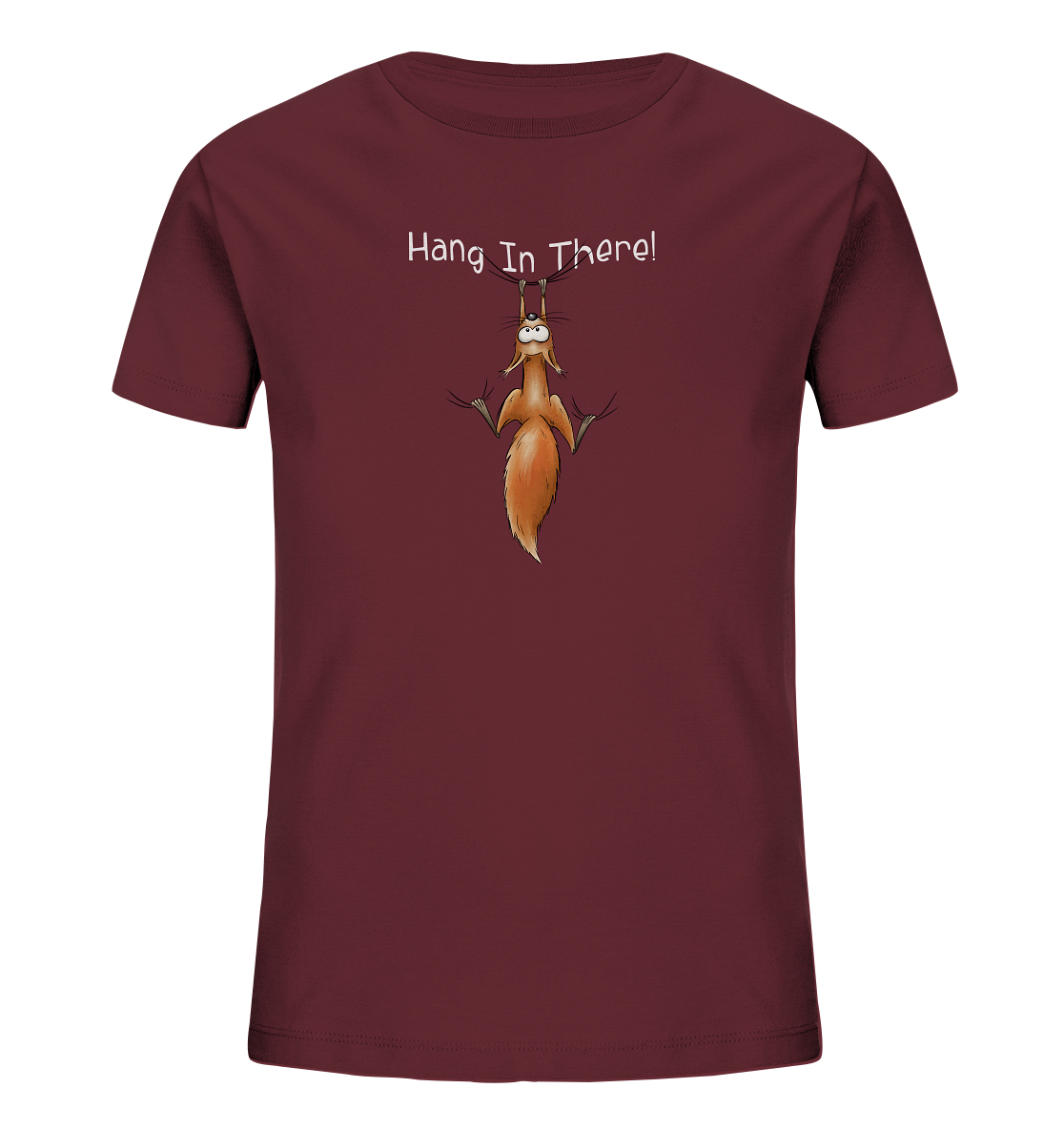 Hang In There | Lässiges Eichhörnchen - Kids Organic Shirt
