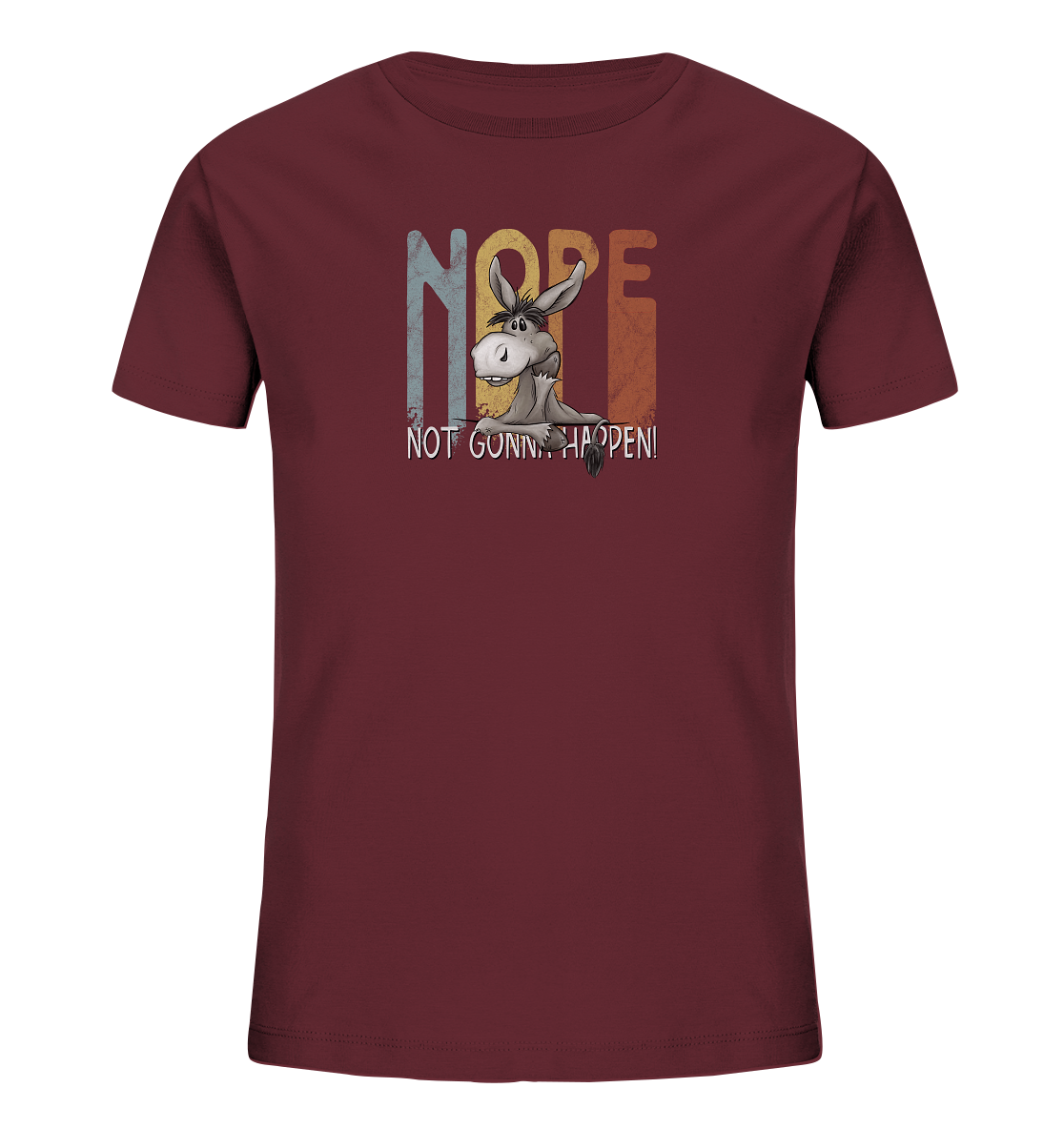 Nope | bockiger Esel - Kids Organic Shirt