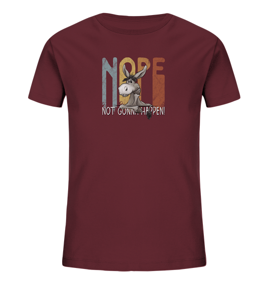 Nope | bockiger Esel - Kids Organic Shirt