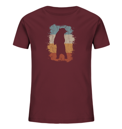 Retro Bären-Silhouette - Kids Organic Shirt
