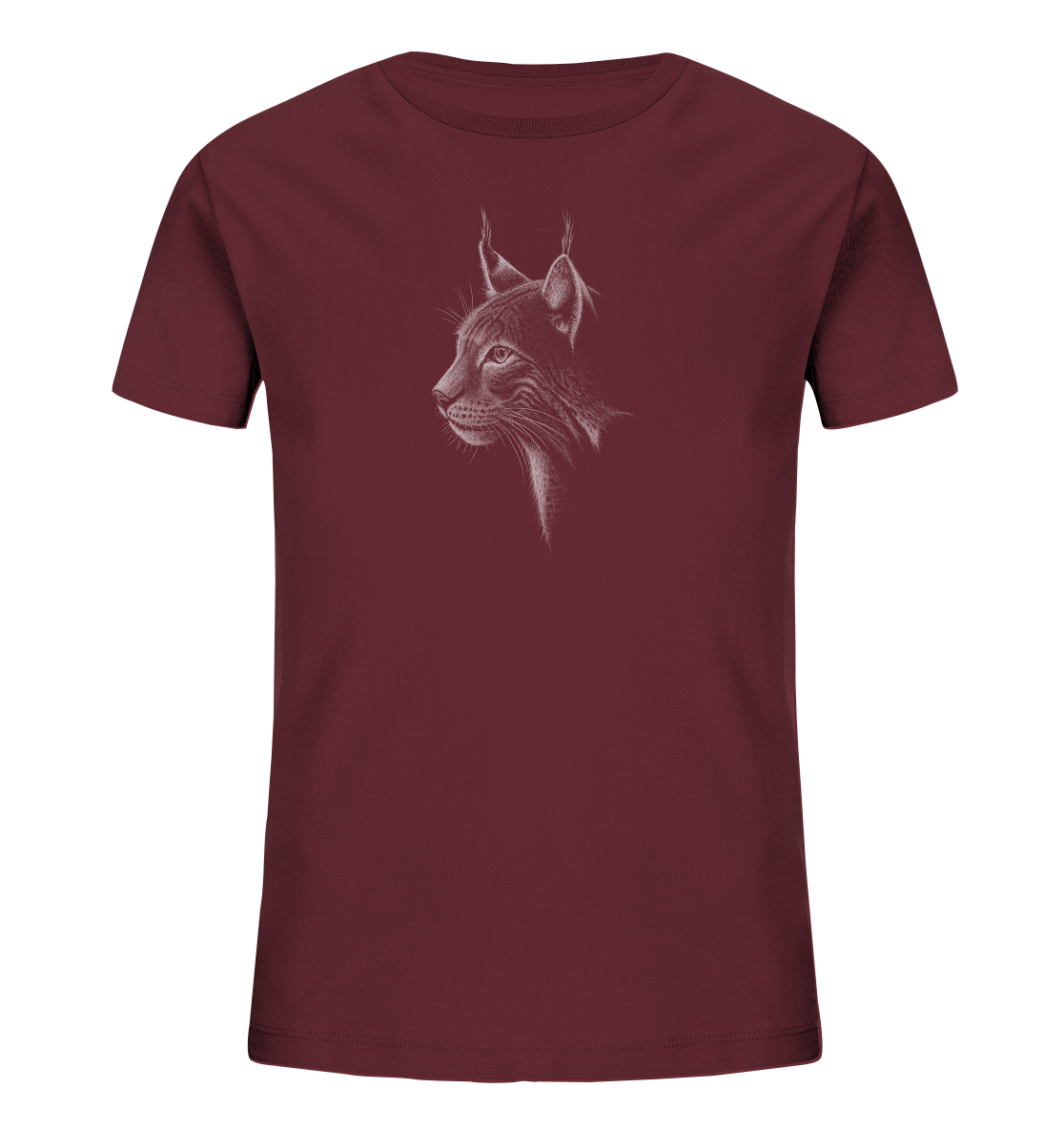 Luchs Kritzelkunst Wildkatze Illustration - Kids Organic Shirt