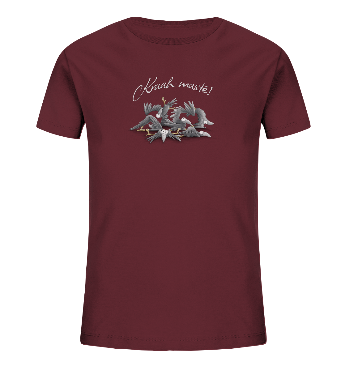 Kraah-masté! Yoga Raben Krähen - Kids Organic Shirt