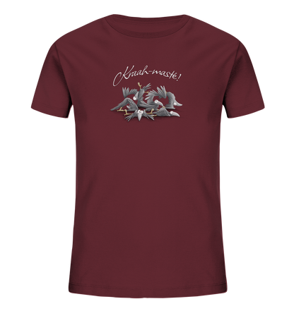 Kraah-masté! Yoga Raben Krähen - Kids Organic Shirt