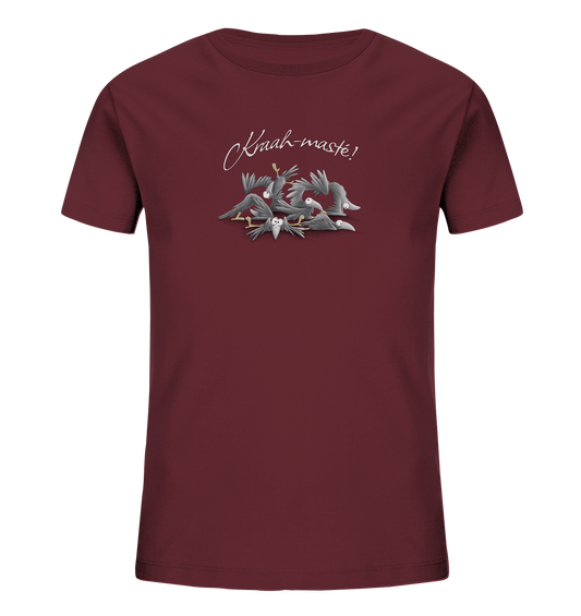 Kraah-masté! Yoga Raben Krähen - Kids Organic Shirt