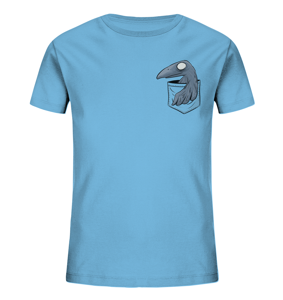Grufti Rabe Krähe in der Tasche - Kids Organic Shirt