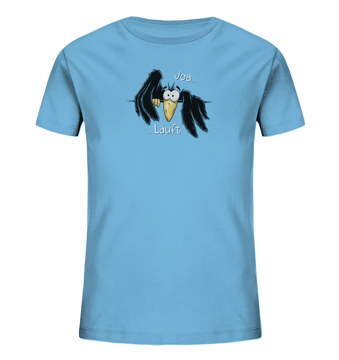 Joa Läuft Krähe gechillter Rabe - Kids Organic Shirt