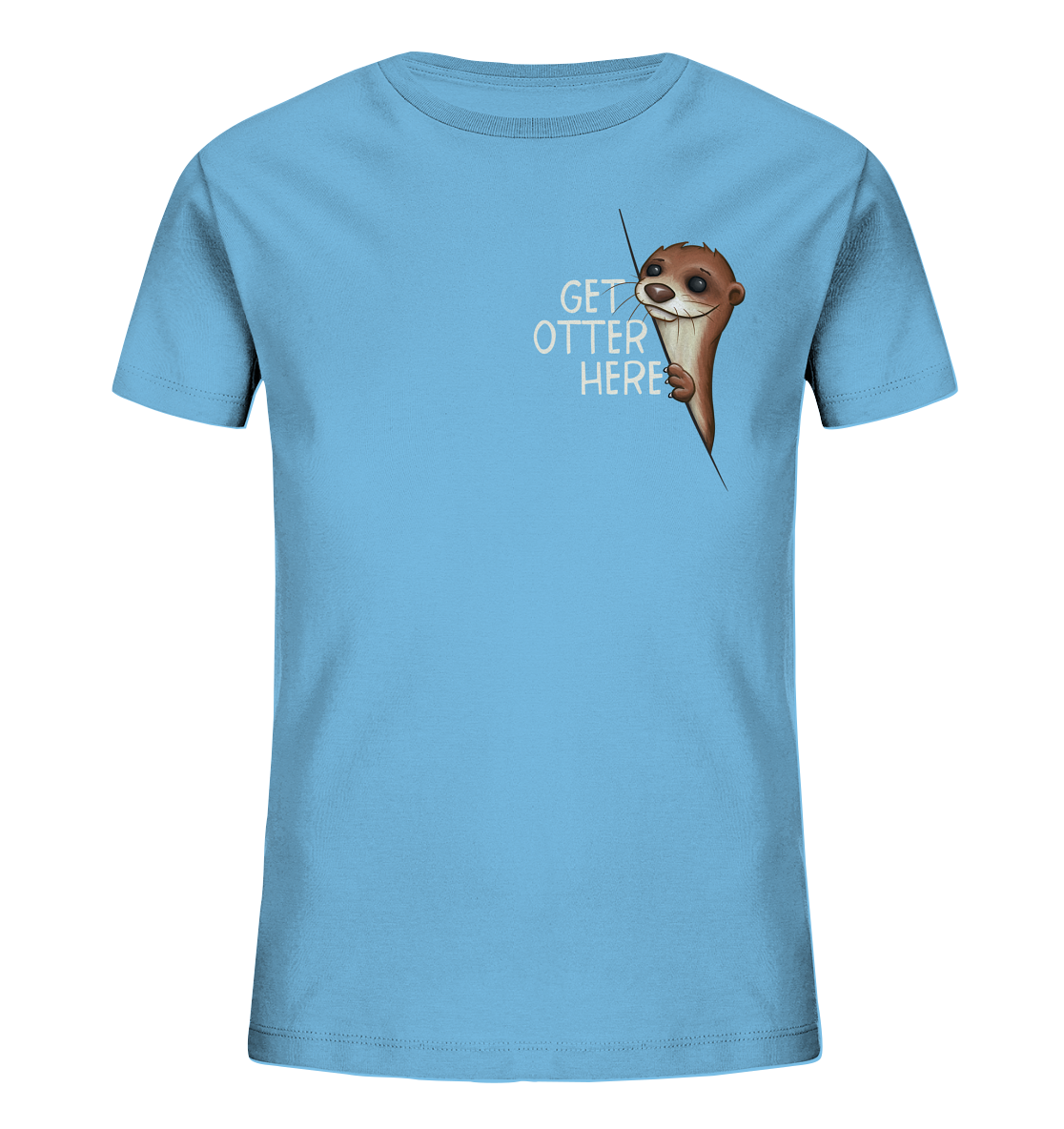 Get Otter Here | Lustiger Otter Kalauer - Kids Organic Shirt