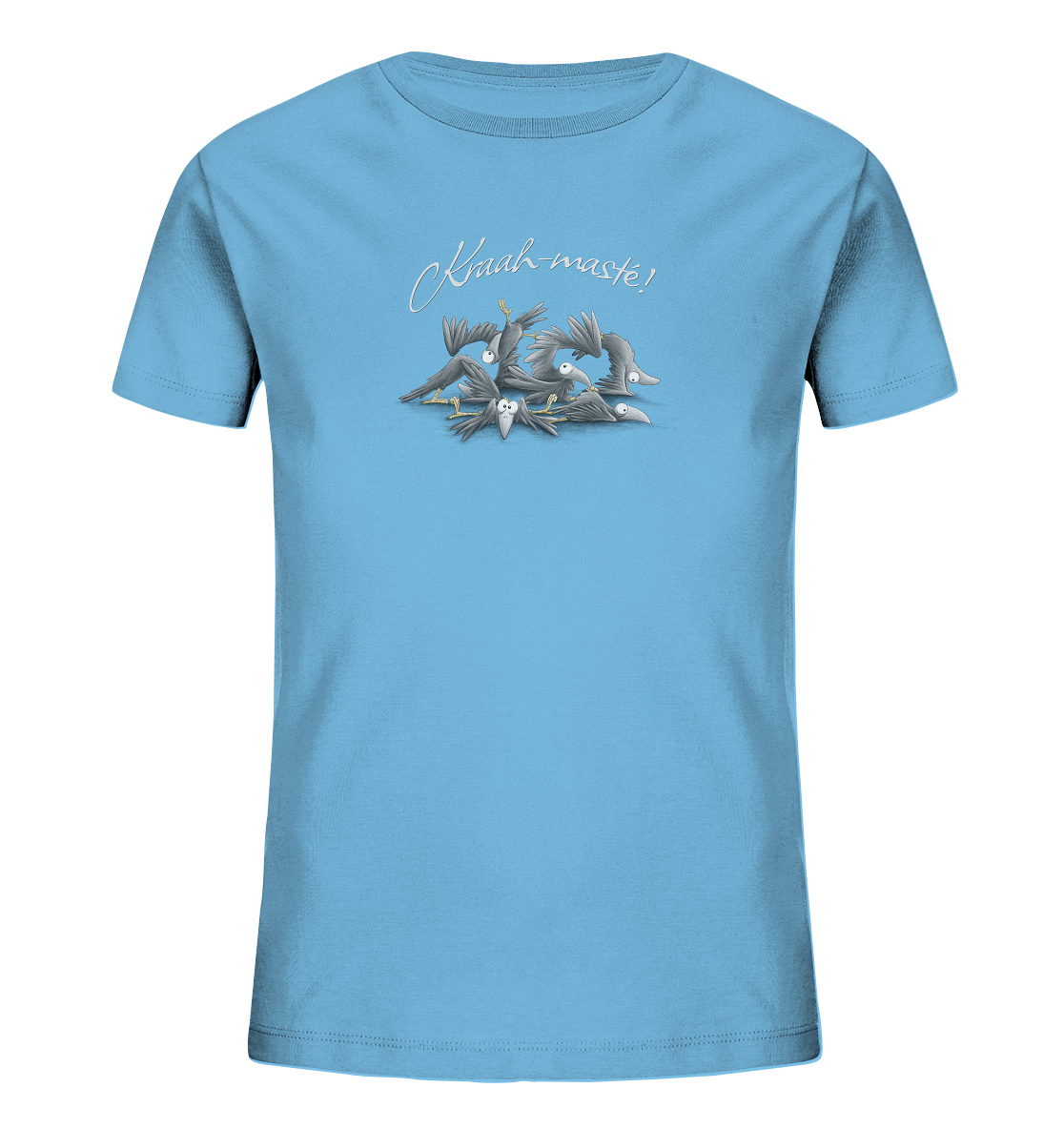Kraah-masté! Yoga Raben Krähen - Kids Organic Shirt