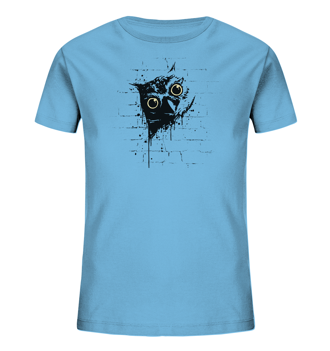 Lässige Street Art Eule - Kids Organic Shirt