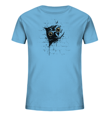 Lässige Street Art Eule - Kids Organic Shirt
