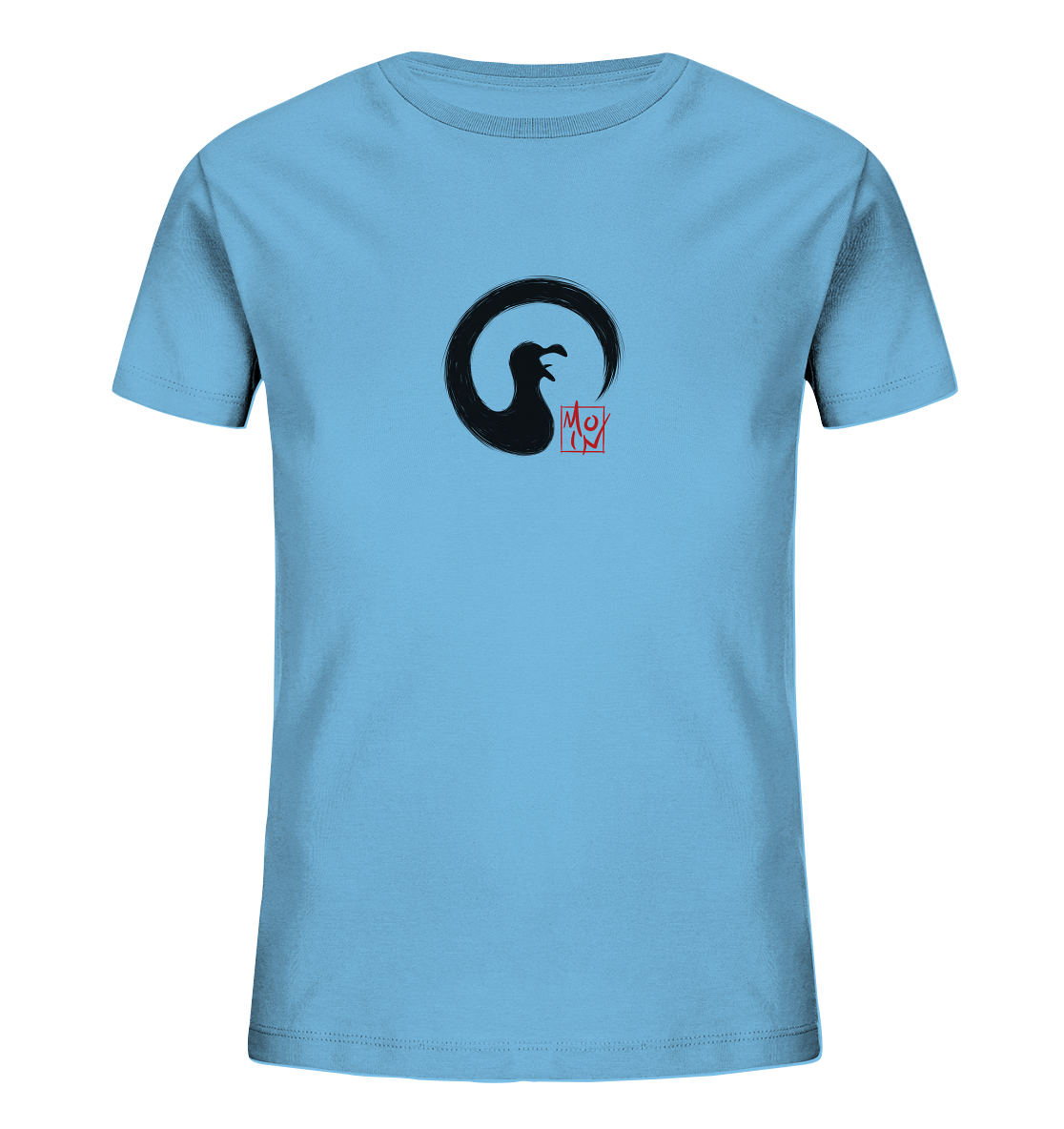 Moin kreischende japanische Enso Möwe - Kids Organic Shirt