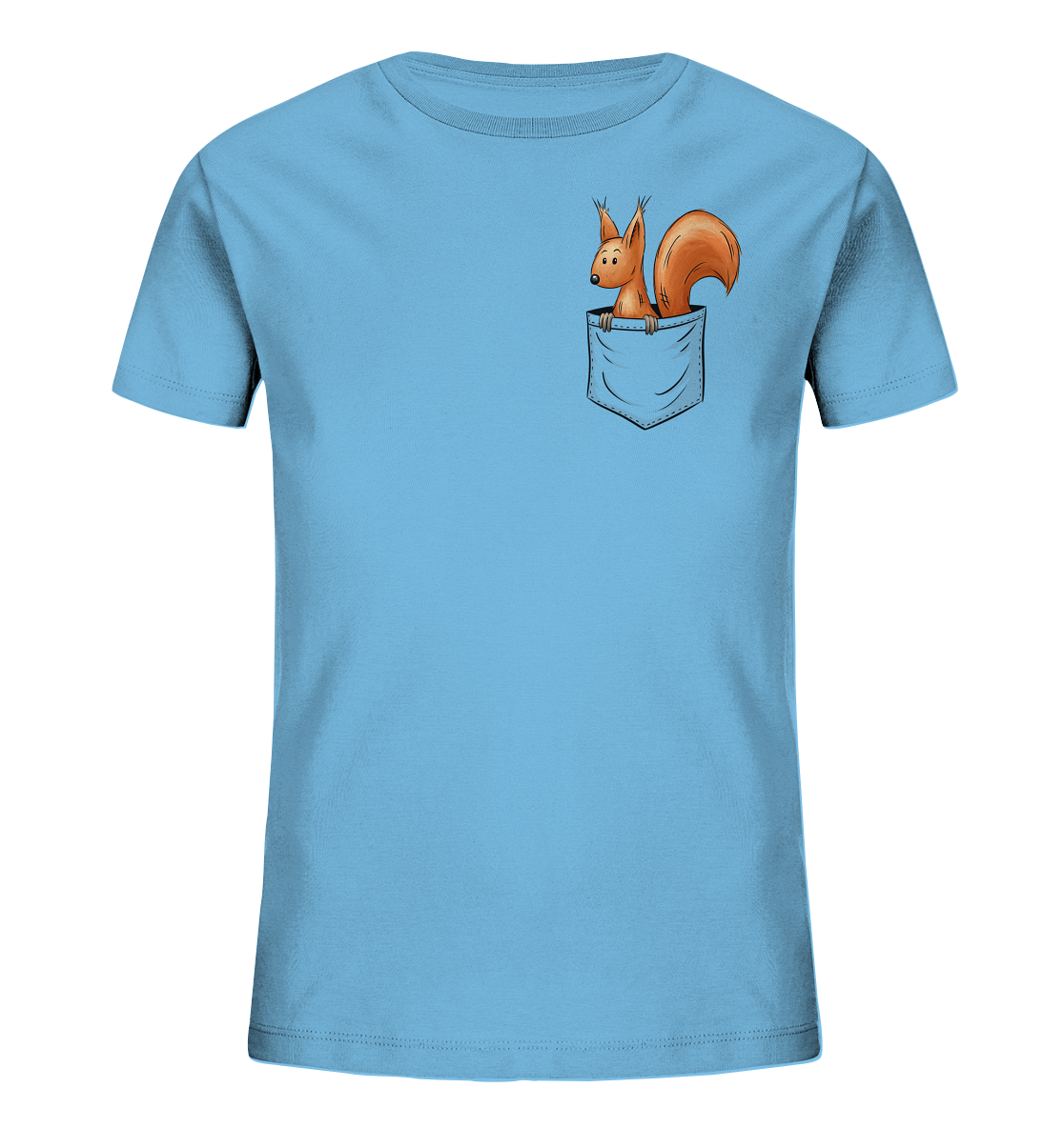 Lässiges Eichhörnchen In Tasche - Kids Organic Shirt