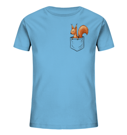 Lässiges Eichhörnchen In Tasche - Kids Organic Shirt