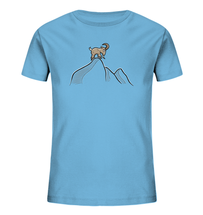 Ziegenbock in den Bergen - Kids Organic Shirt