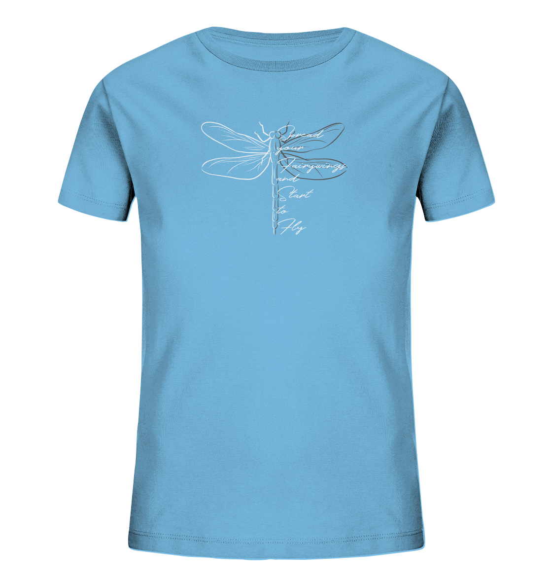 Breite die Flügel aus und flieg los | Libelle - Kids Organic Shirt