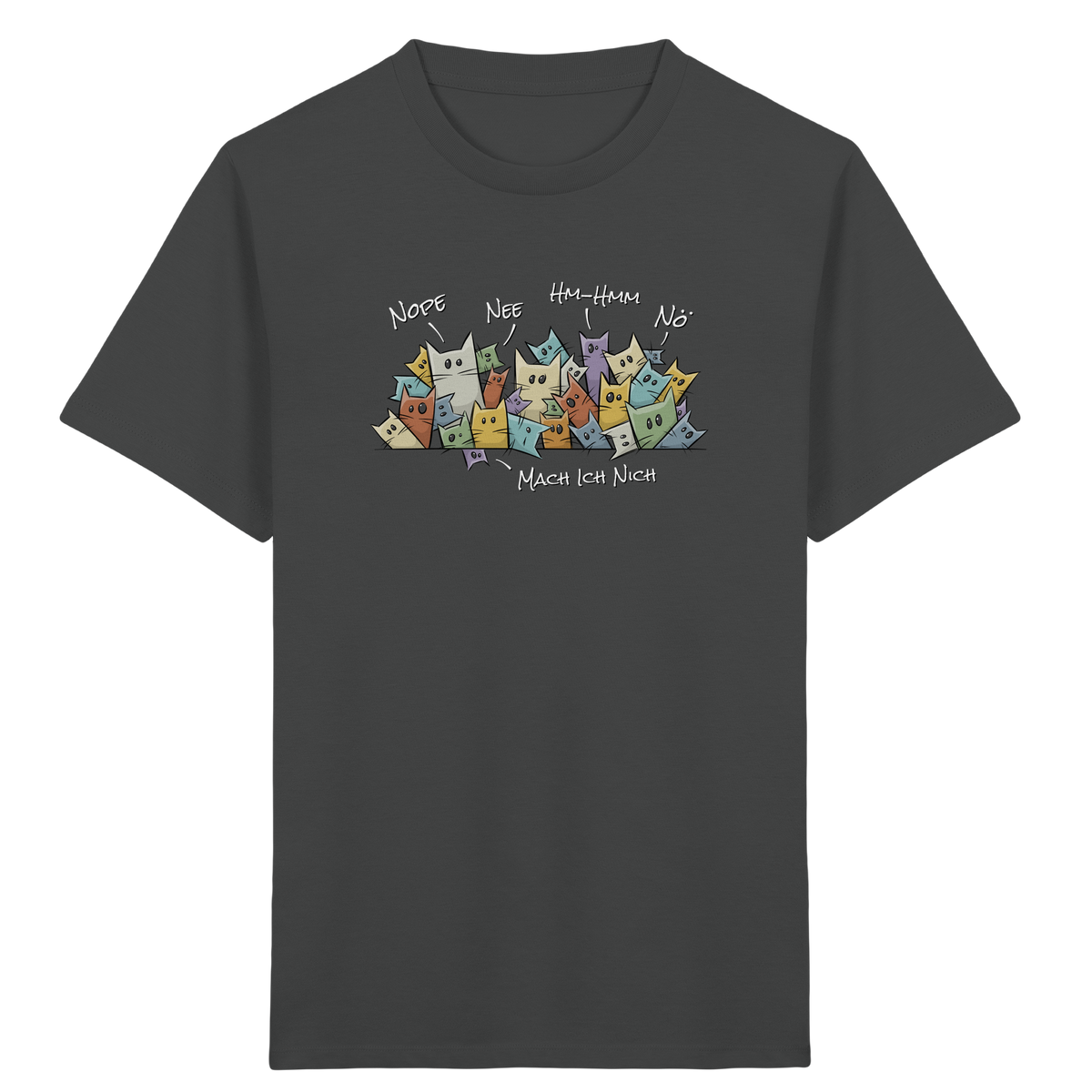 Nope, Nee, Nö Katzen - Kids Organic Shirt