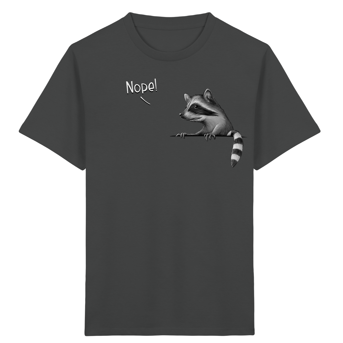 Nope! Frecher verwegener Waschbär - Kids Organic Shirt