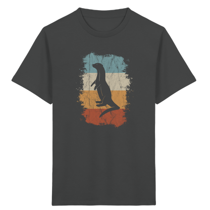 Retro Otter Fischotter Silhouette - Kids Organic Shirt