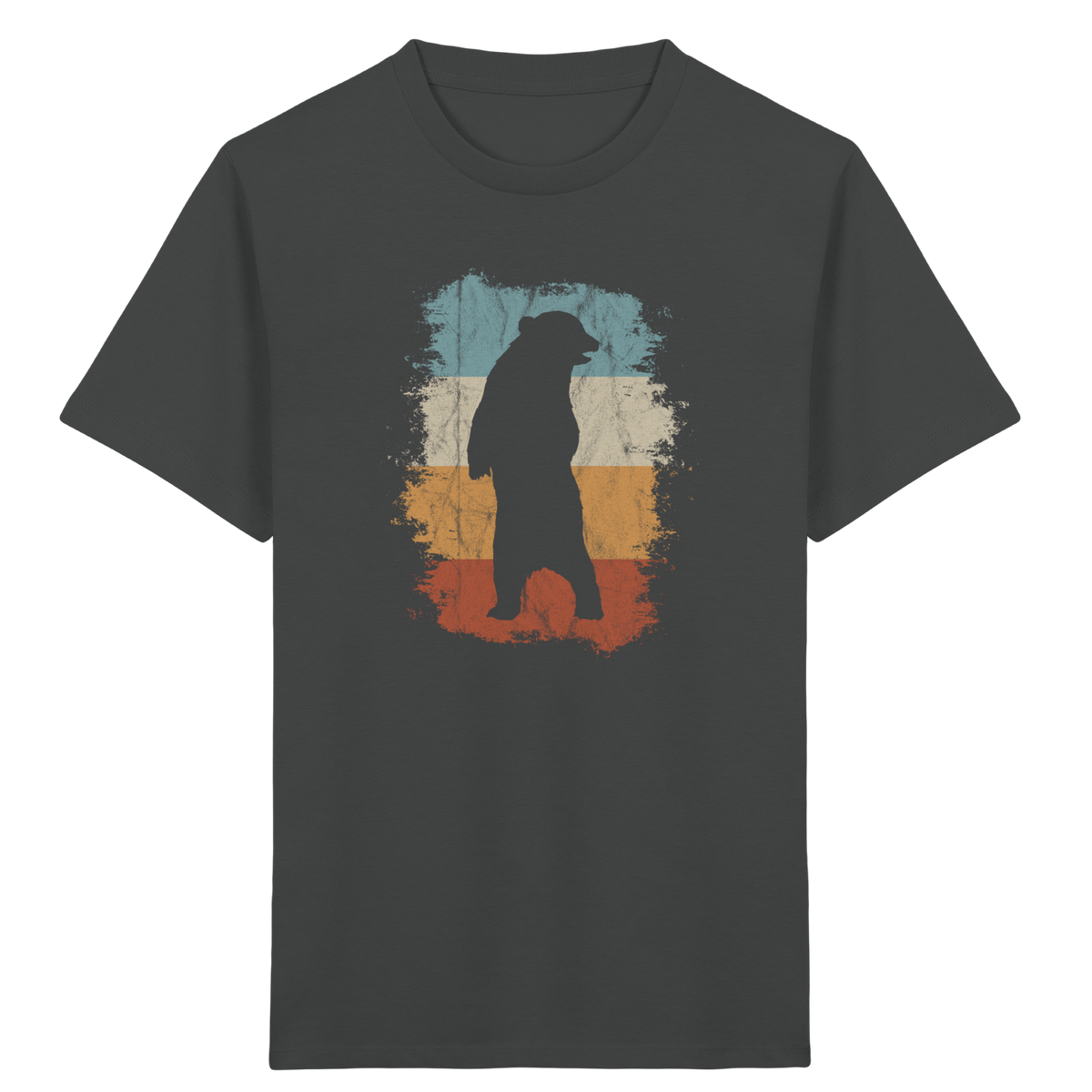 Retro Bären-Silhouette - Kids Organic Shirt