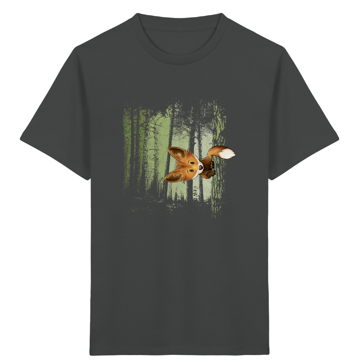 Fuchs im Zwielicht-Wald - Kids Organic Shirt