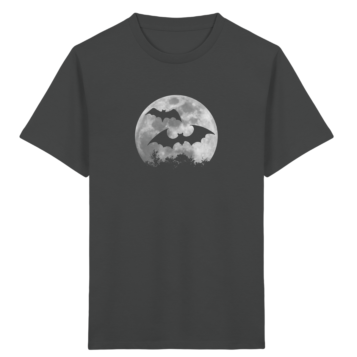 Fledermaus Silhouetten bei Vollmond - Kids Organic Shirt