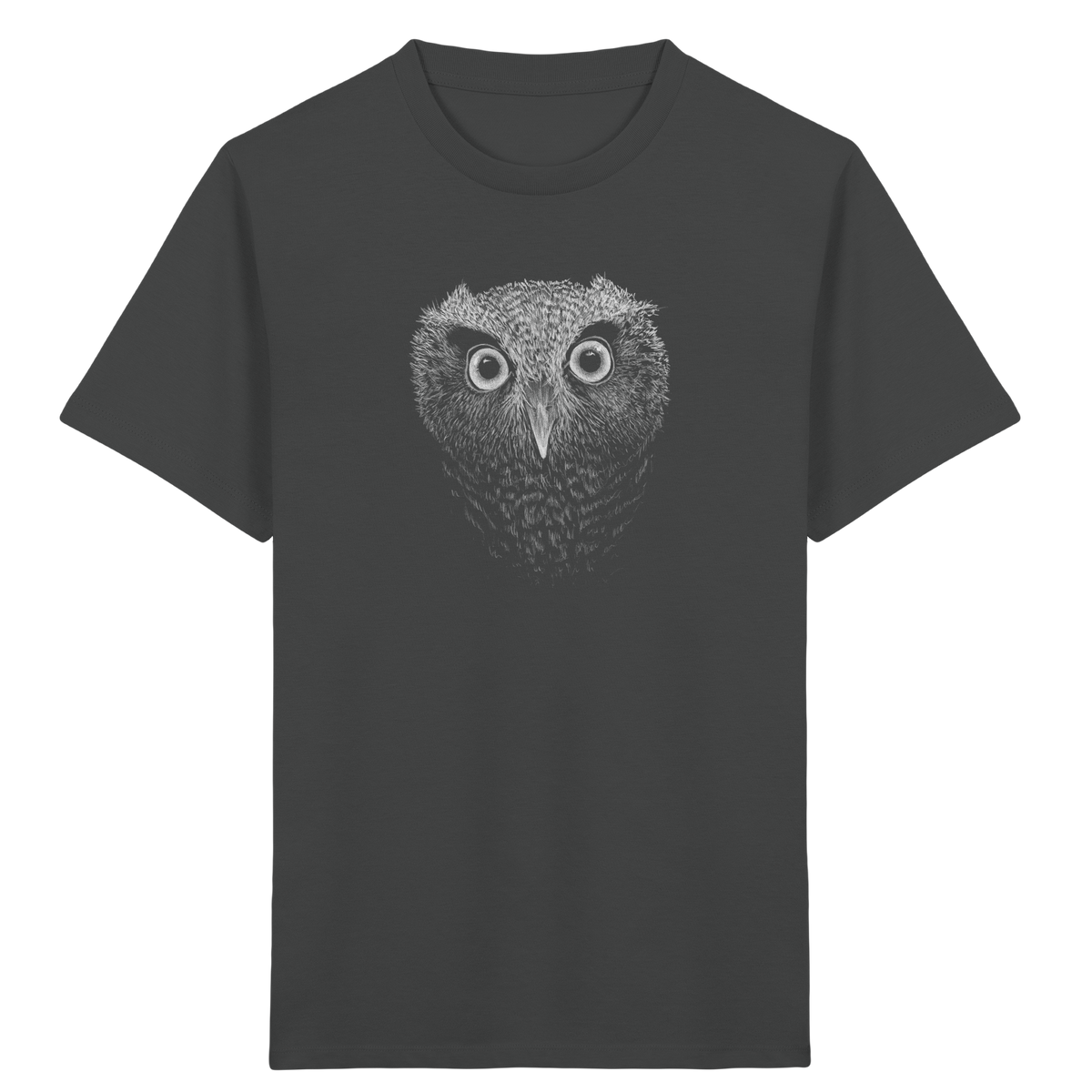 Eule Kritzelkunst Illustration - Kids Organic Shirt