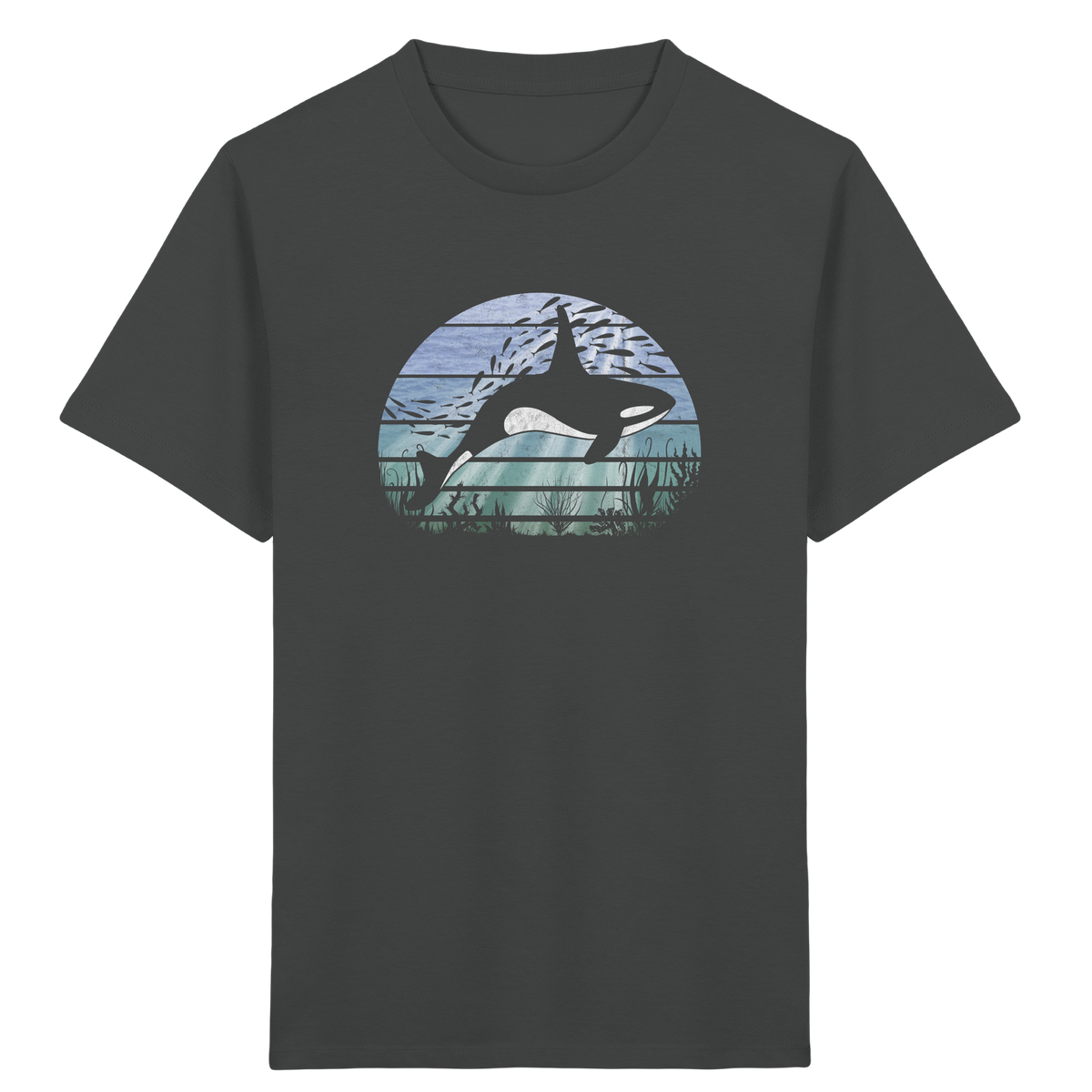 Retro Tiefsee Schwertwal Orca - Kids Organic Shirt