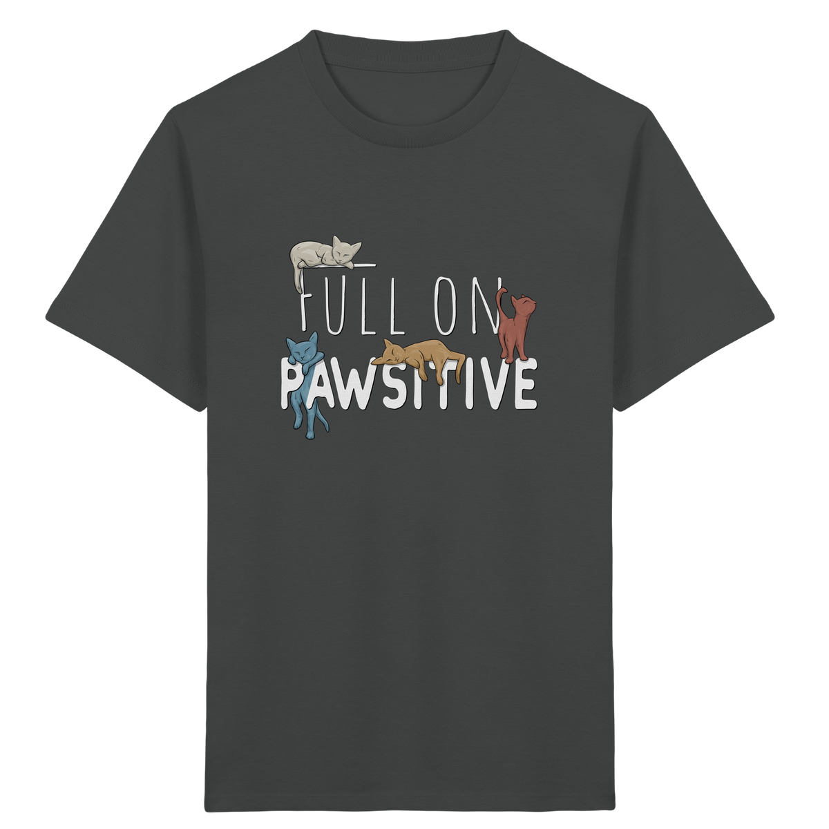 Full On Pawsitive! Gechillte Katzen - Kids Organic Shirt