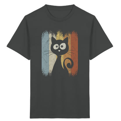 Retro Katze Silhouette - Kids Organic Shirt