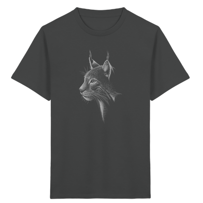 Luchs Kritzelkunst Wildkatze Illustration - Kids Organic Shirt