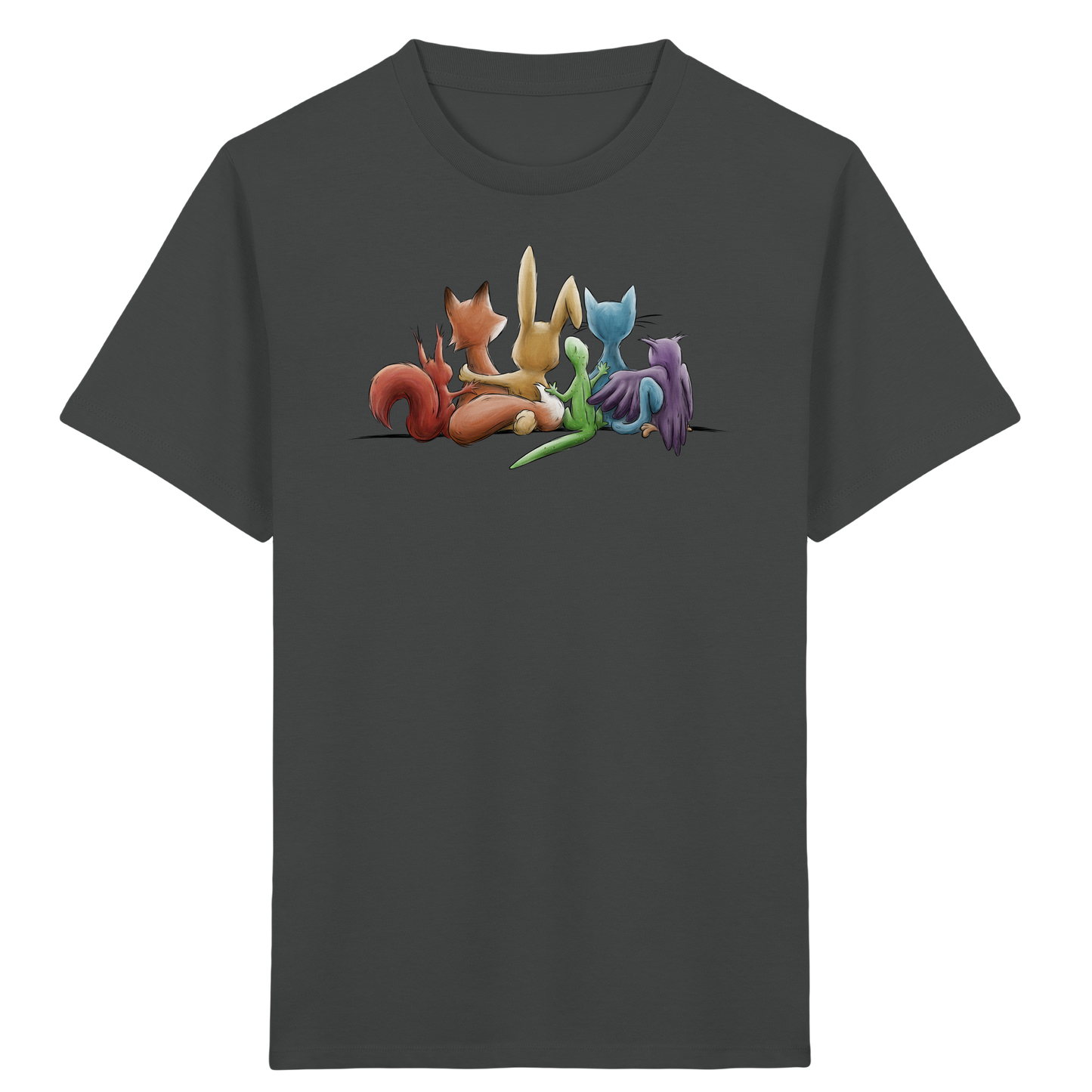 Regenbogen Tiere für Freundschaft, Toleranz und Vielfalt - Kids Organic Shirt