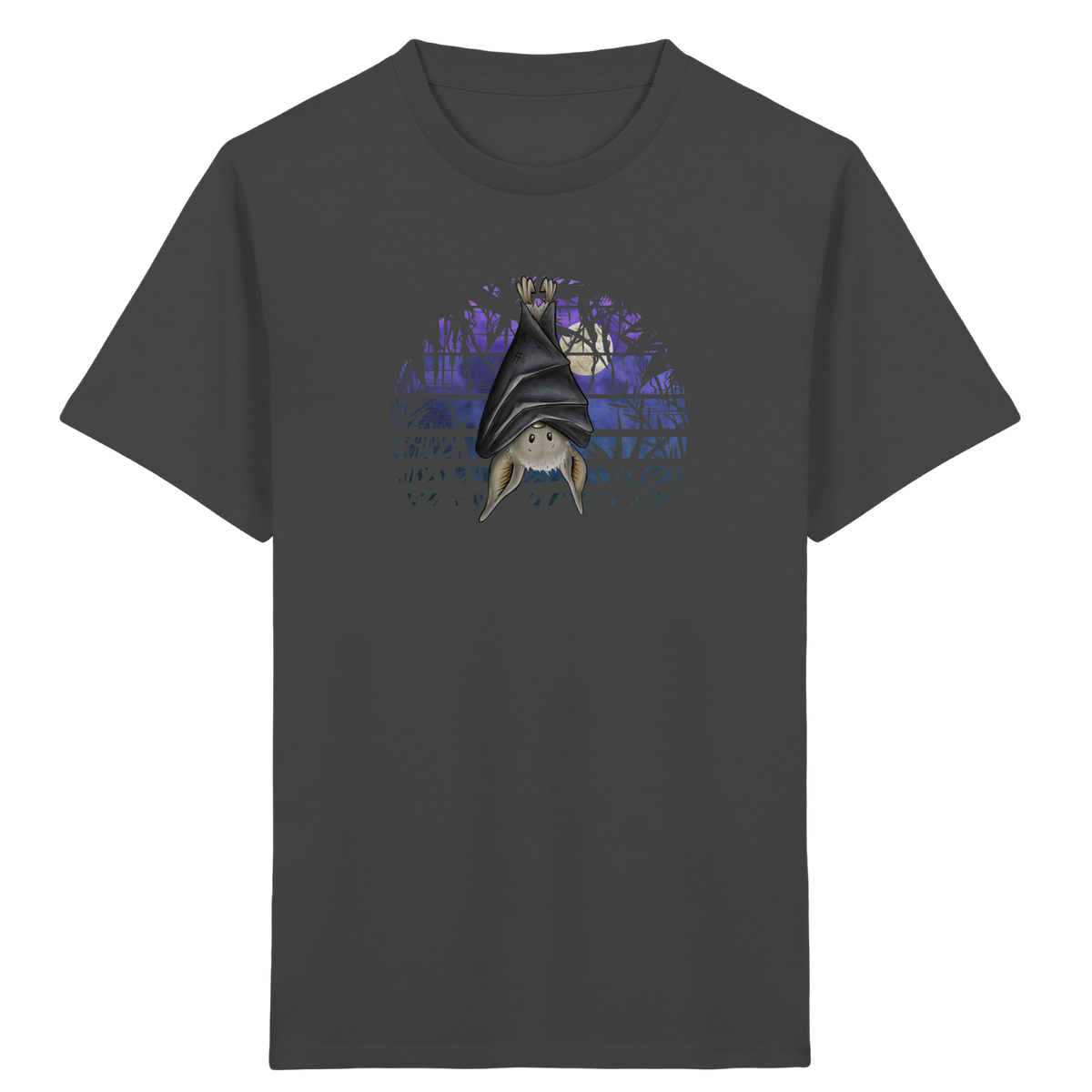 Fledermaus in blauer Nacht - Kids Organic Shirt
