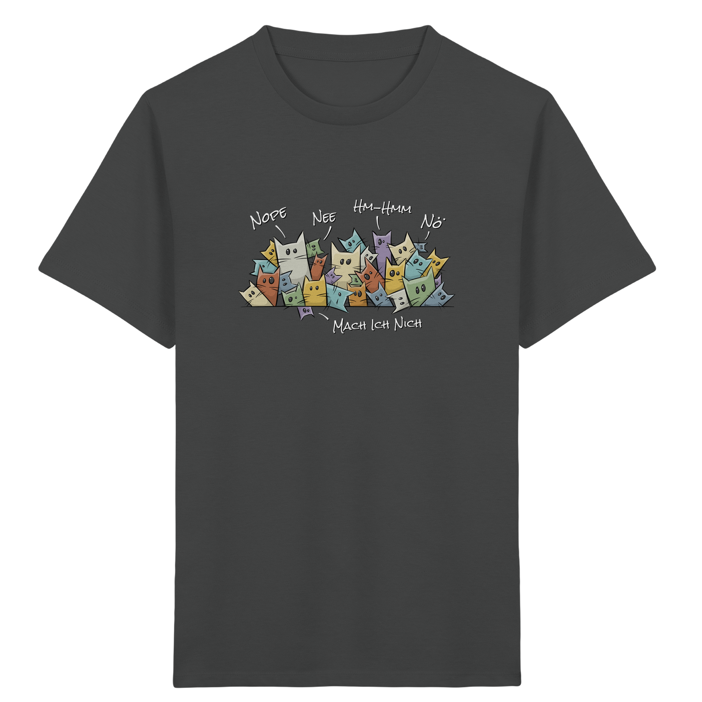 Nope, Nee, Nö Katzen - Kids Organic Shirt