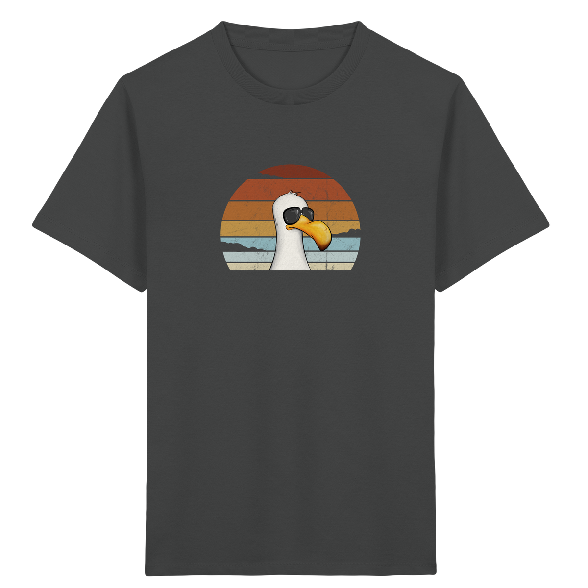 Cool lässige Retro Möwe - Kids Organic Shirt